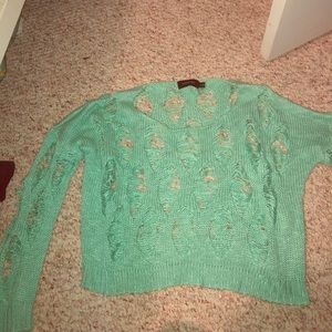 MinkPink seafoam sweater small